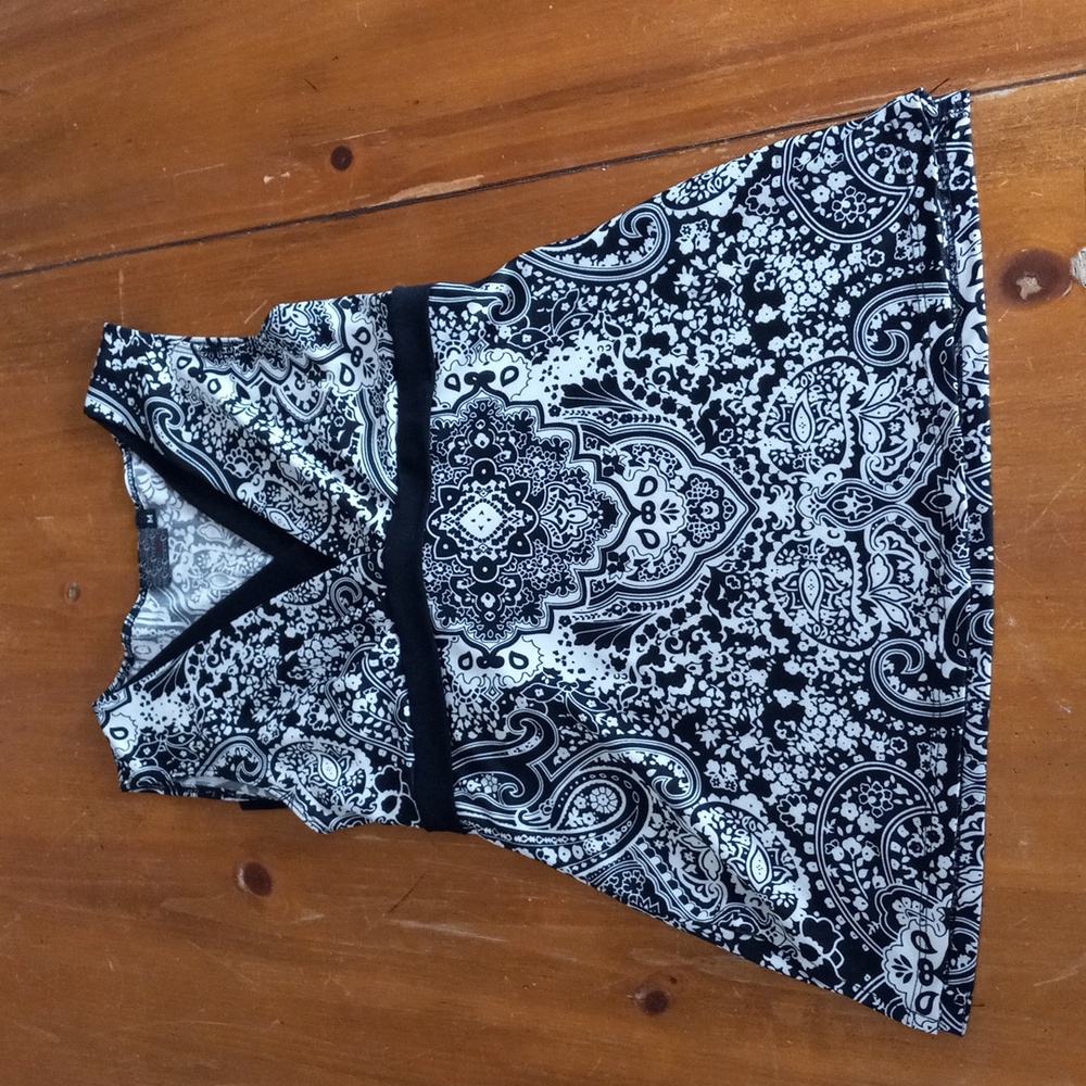 Vintage Y2K Paisley MCM Sleeveless Tunic Top Medium